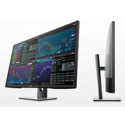 DELL P4317Q 42.5 inch Front and Side view